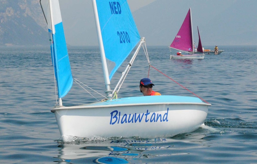 Vera Voorbach (NED) is 2 points behind Barry Coates (AUS) going in to the last day - Access Class European Championships © David Staley - copyright
